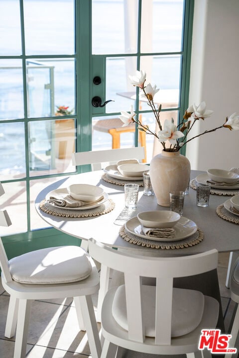 dining area featuring plenty of natural light