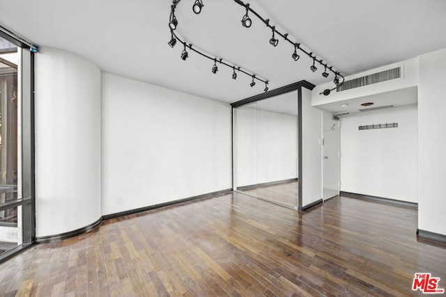 interior space featuring dark wood-type flooring