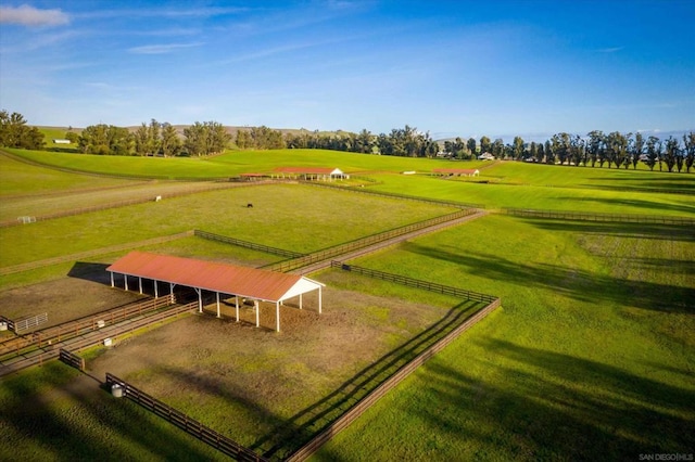 view of property's community with a rural view