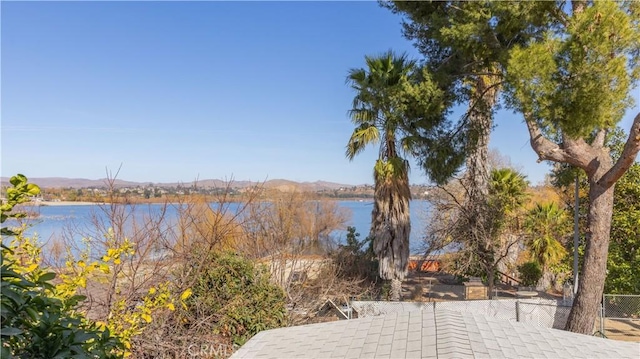 water view featuring a mountain view