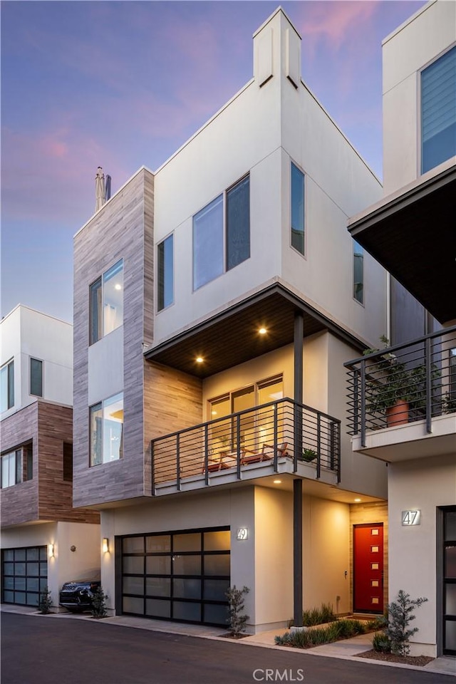 modern home with a garage