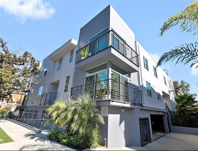 view of property with a garage