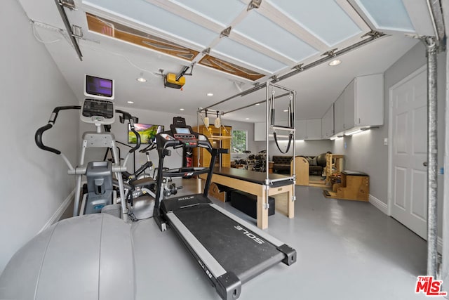 view of exercise room