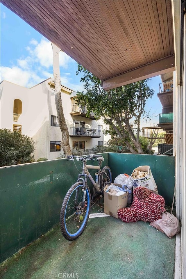 view of balcony