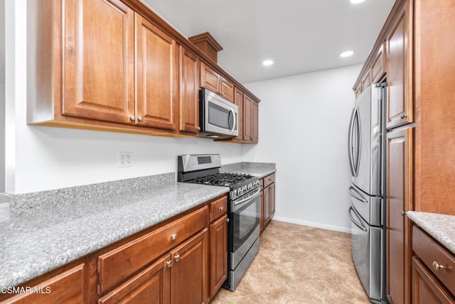 kitchen with appliances with stainless steel finishes