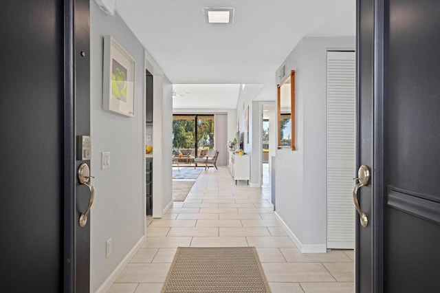 view of tiled foyer