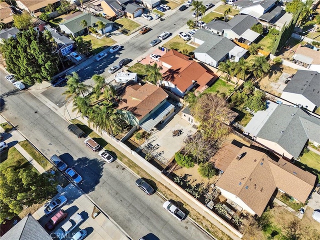 aerial view featuring a residential view