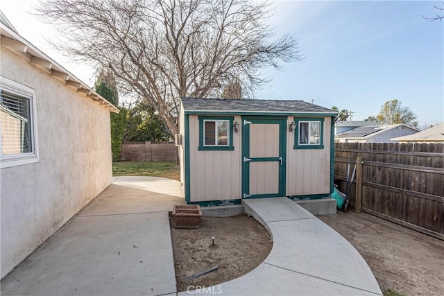 view of outbuilding