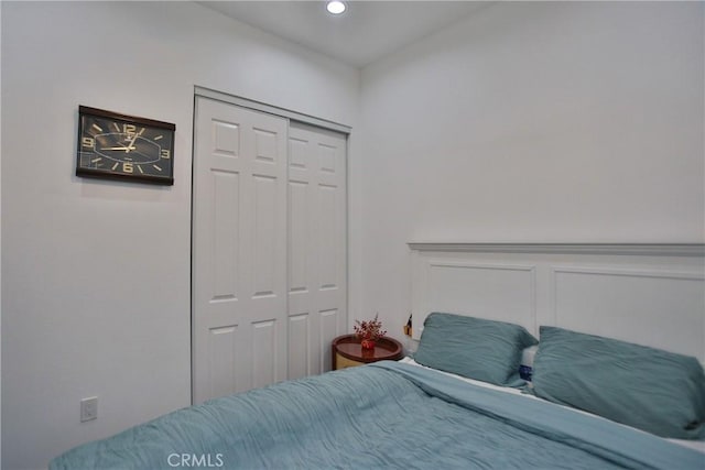 bedroom with a closet