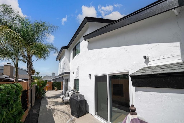 exterior space with a patio