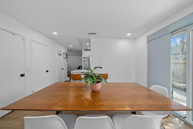 view of dining space