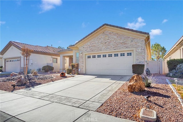 view of front of home featuring a garage