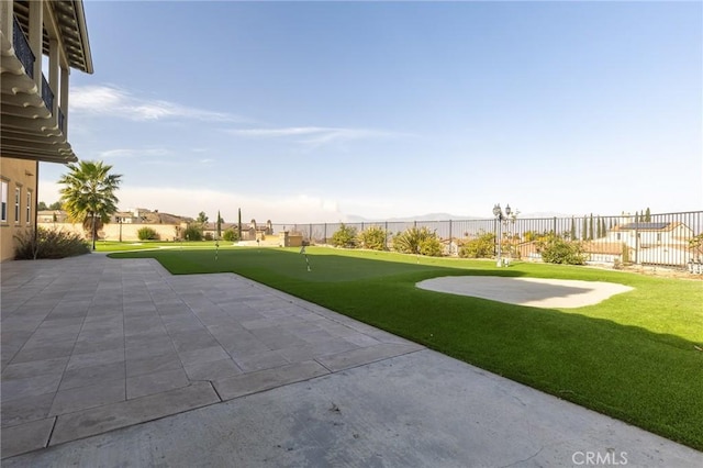 view of yard with a patio