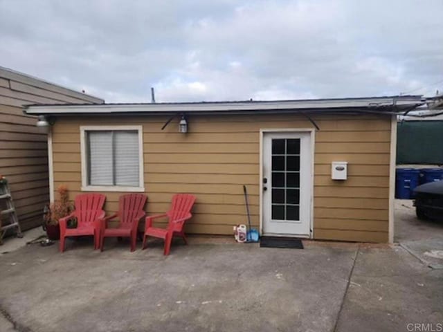 rear view of house with a patio area