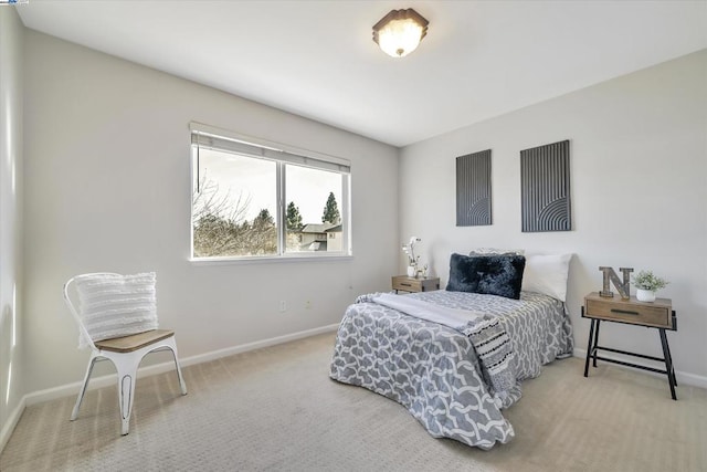 bedroom featuring carpet flooring