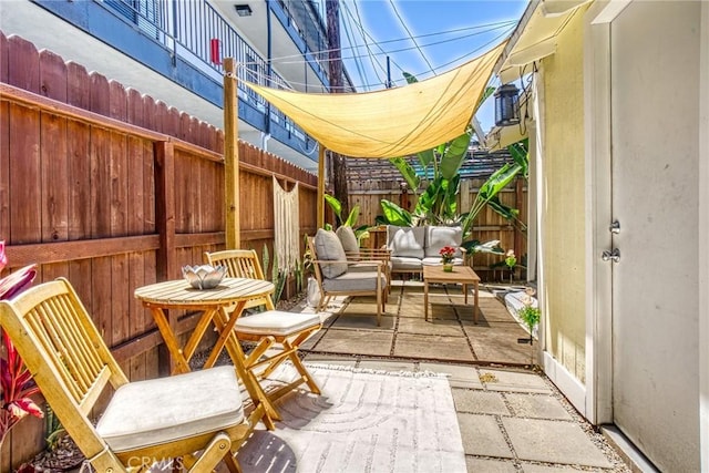 view of patio / terrace with outdoor lounge area