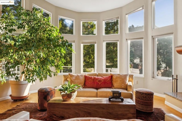 sunroom / solarium featuring plenty of natural light