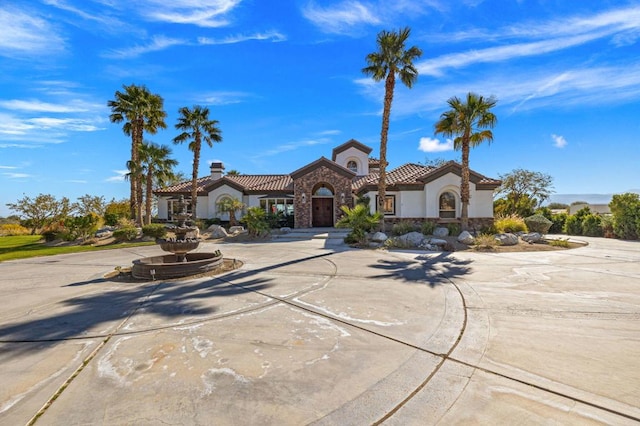 view of mediterranean / spanish house