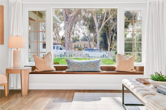 unfurnished sunroom with a wealth of natural light