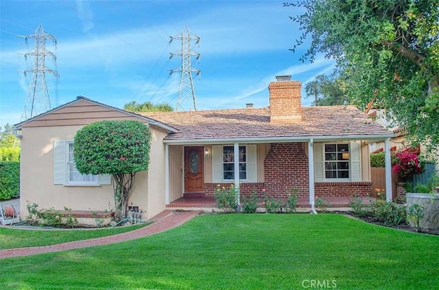 ranch-style house with a front yard