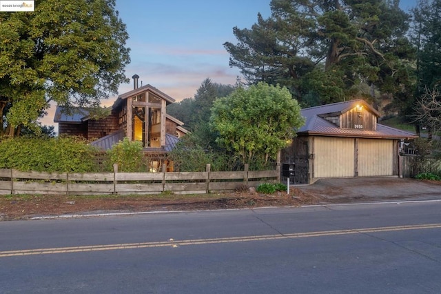 view of front of home