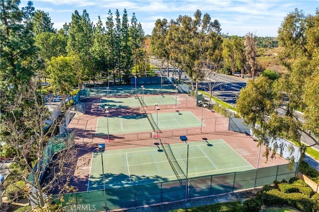 view of sport court