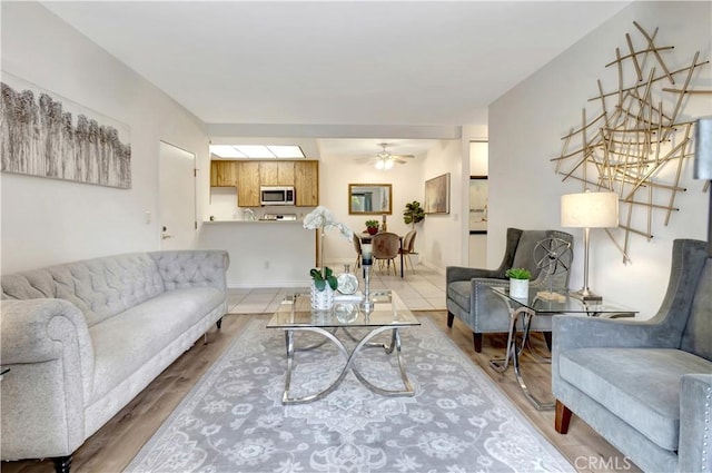 20702 El Toro Rd Unit 359, Lake Forest, CA 92630 - living area with ceiling fan and light wood finished floors