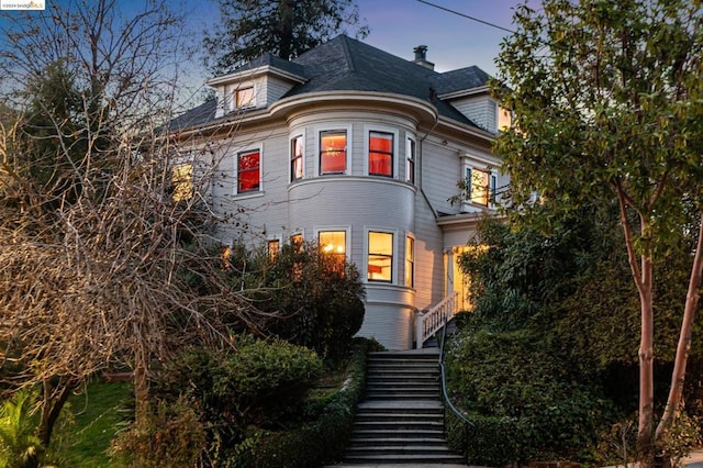 view of victorian home