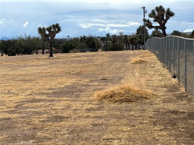 exterior space with a rural view