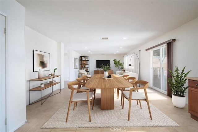 view of dining area