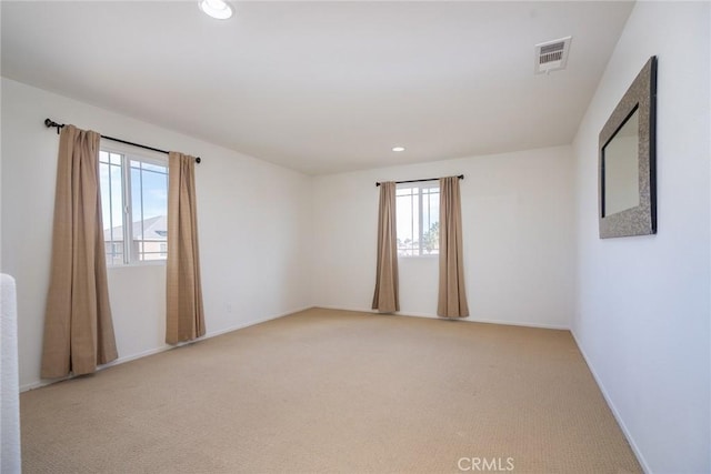 view of carpeted empty room