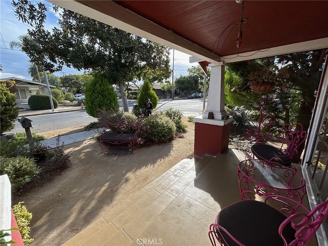 view of patio / terrace featuring covered porch