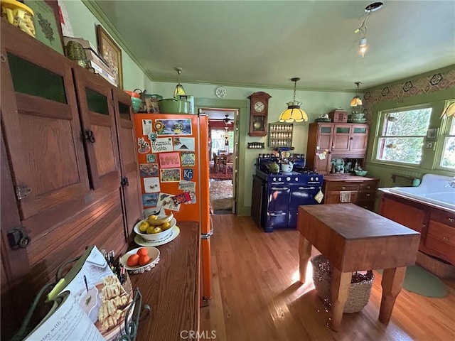 interior space with hardwood / wood-style floors