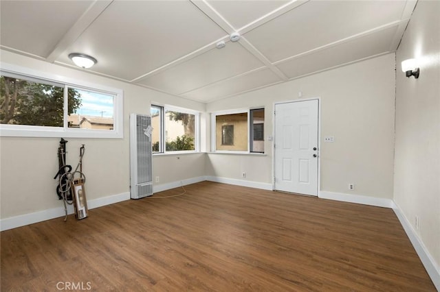 empty room featuring hardwood / wood-style floors