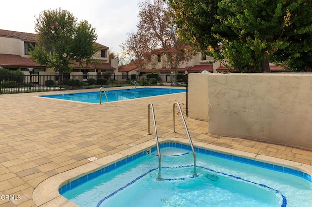 view of pool with a patio