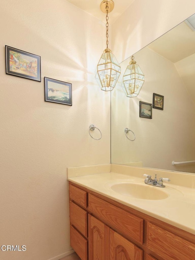 bathroom with vanity