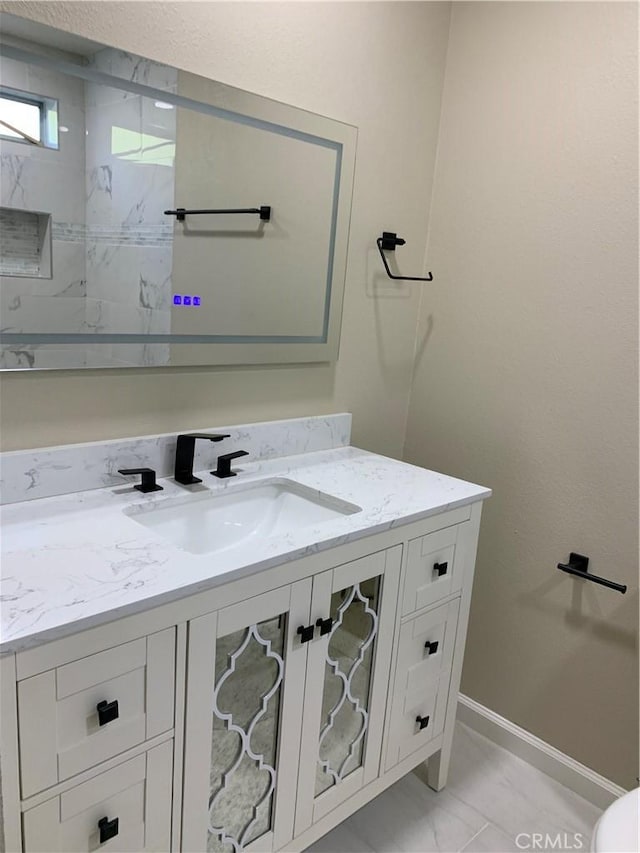 bathroom with vanity