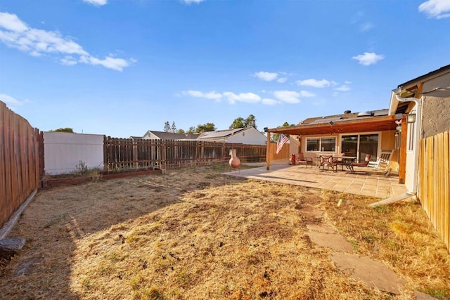 view of yard featuring a patio area