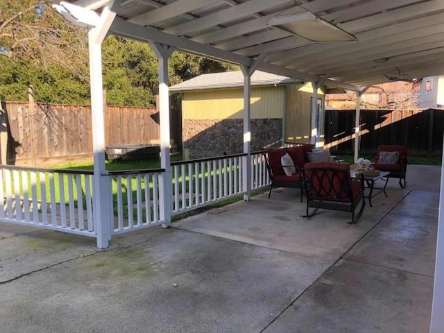 view of patio