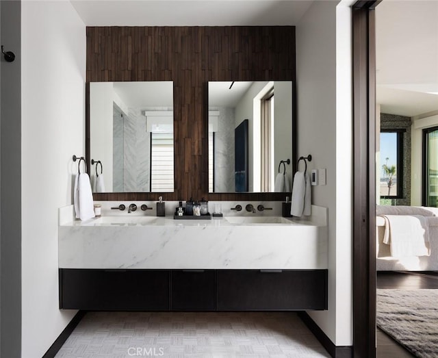 bathroom with vanity