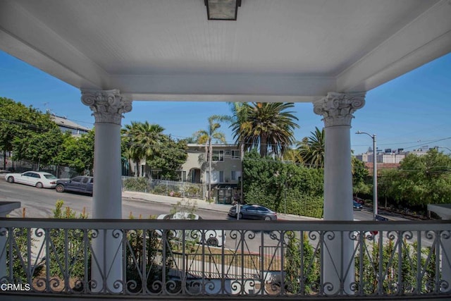 view of balcony