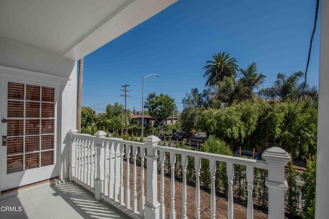 view of balcony