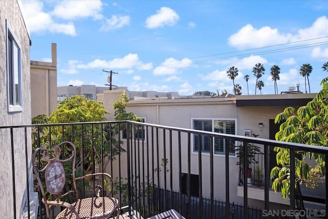 view of balcony