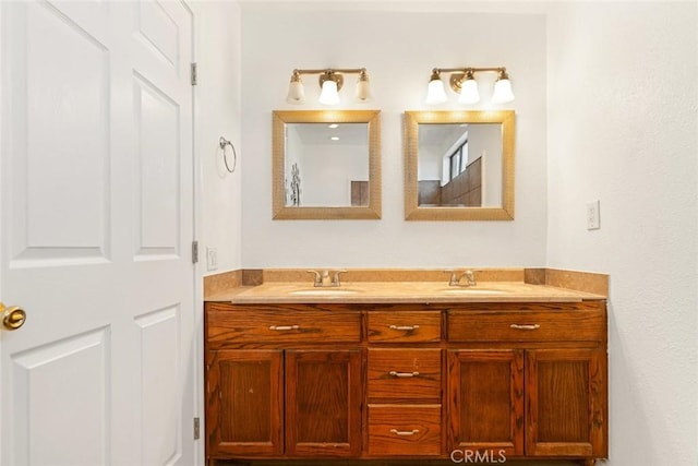 bathroom with vanity