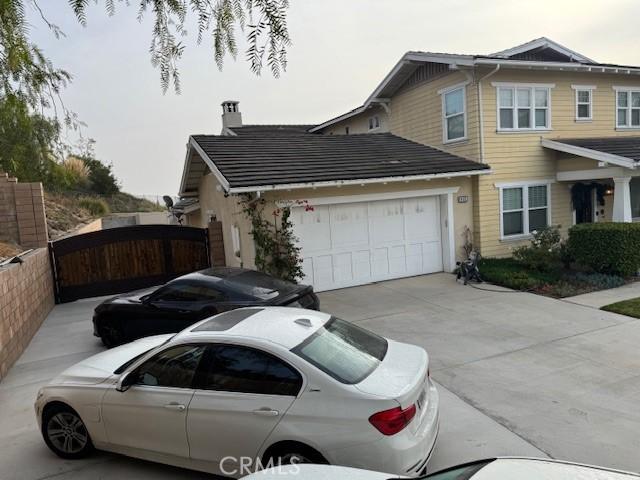 view of home's exterior with a garage