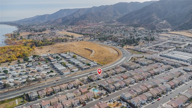 aerial view featuring a mountain view