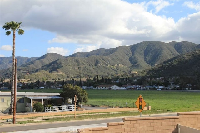 view of mountain feature