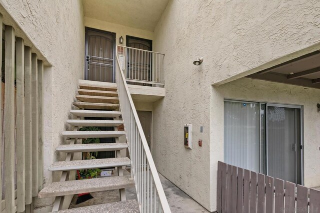 view of stairs