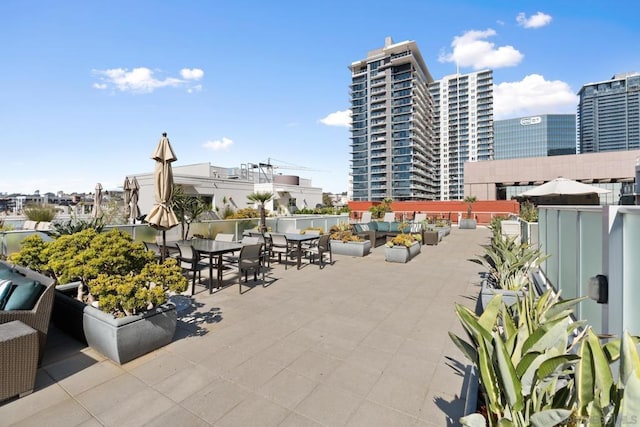 exterior space with an outdoor hangout area