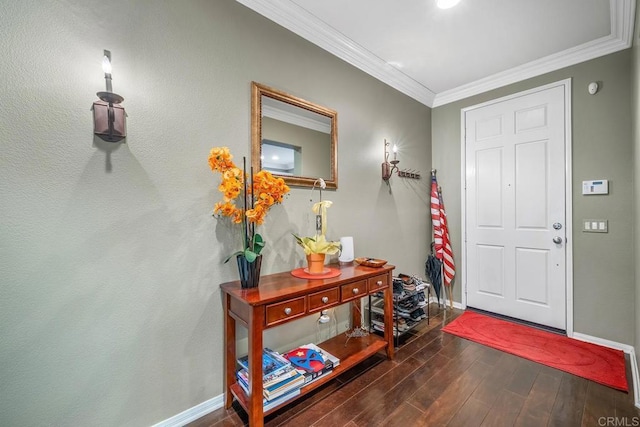 entryway with ornamental molding